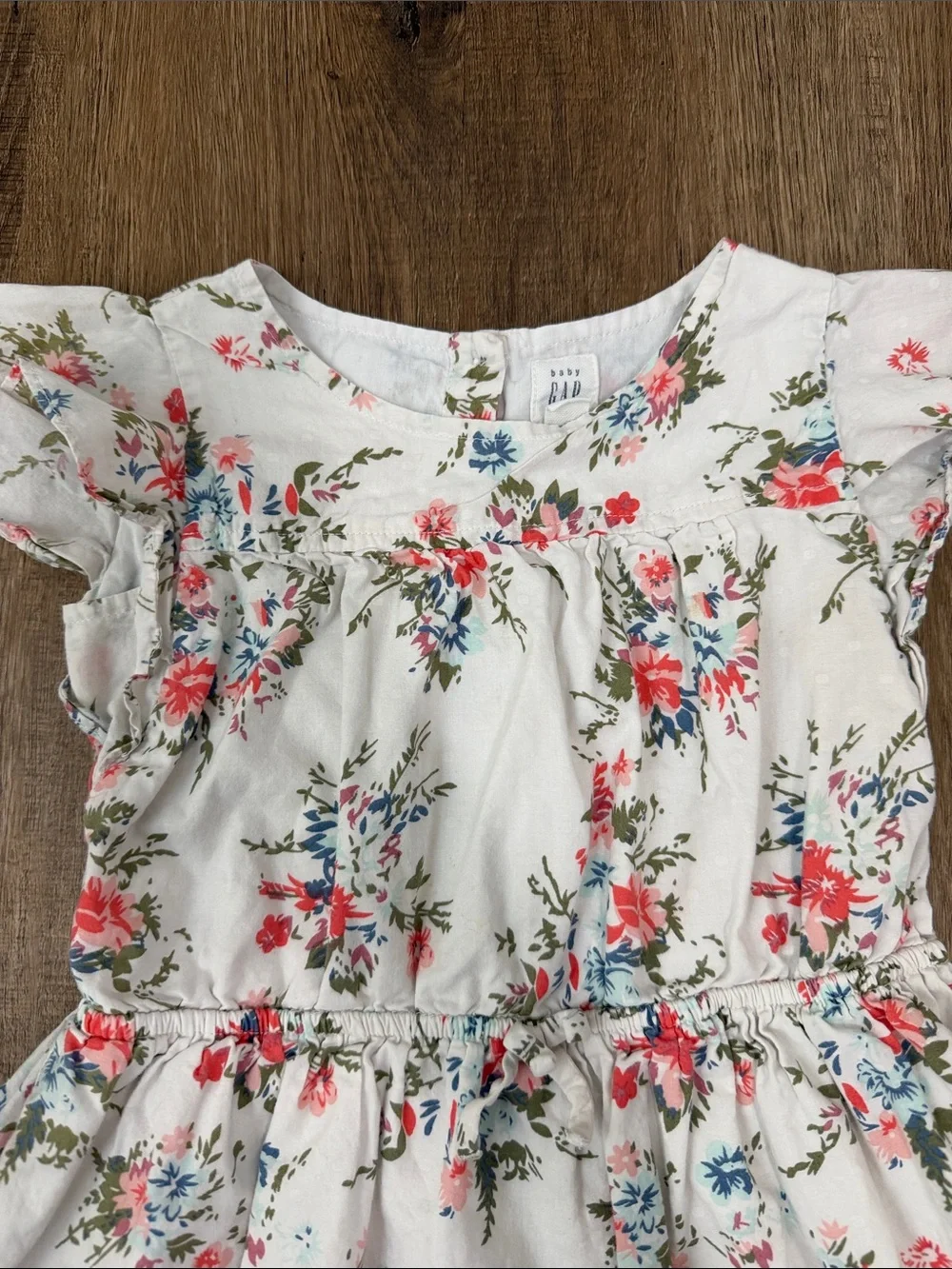 Baby Gap,Girls White Floral Summer Dress